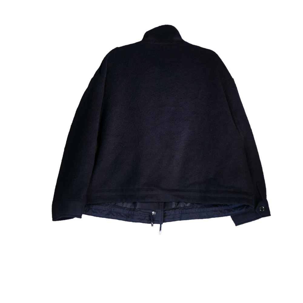 Nine West Jacket Womens Size XL Dark Blue Fleece Normcore Minimalist Casual Chic - Picture 7 of 11
